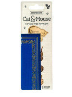 Bookminders Brass Page Markers: Cat & Mouse